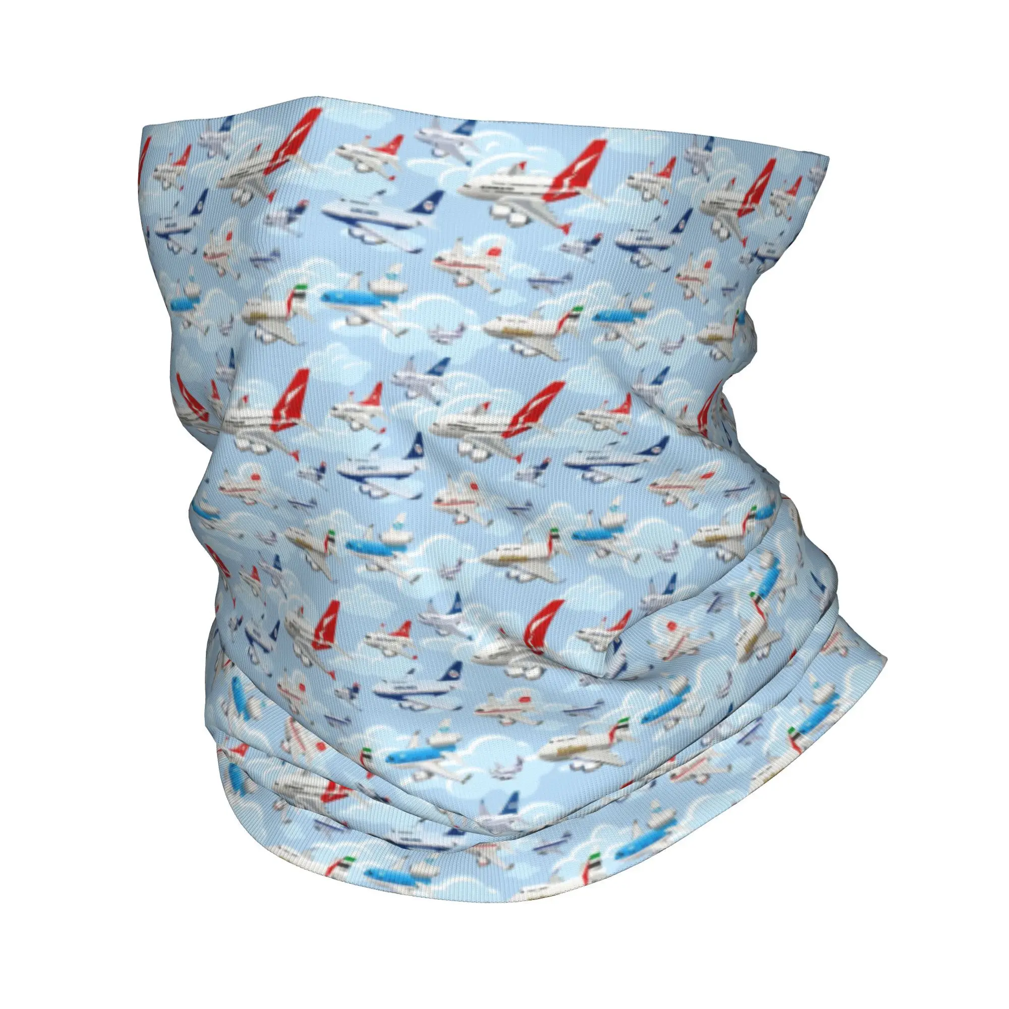 Commercial Wrap Printing - الكرتون الطائرات التجارية سلس نمط باندانا