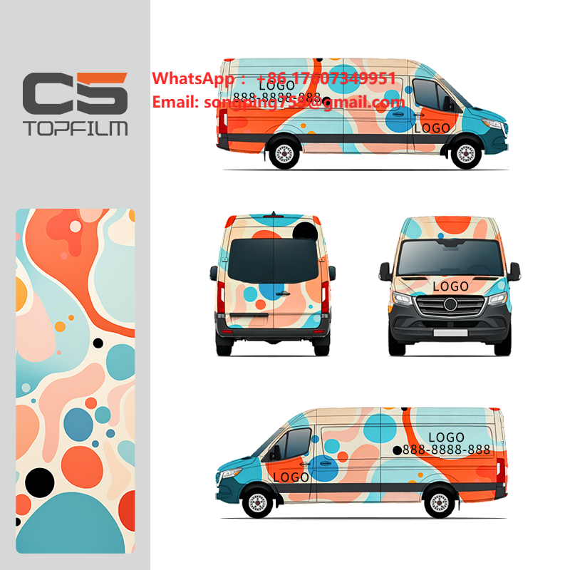 Commercial Wrap Printing - ملصق سيارة مخصص للإعلانات على المركبات