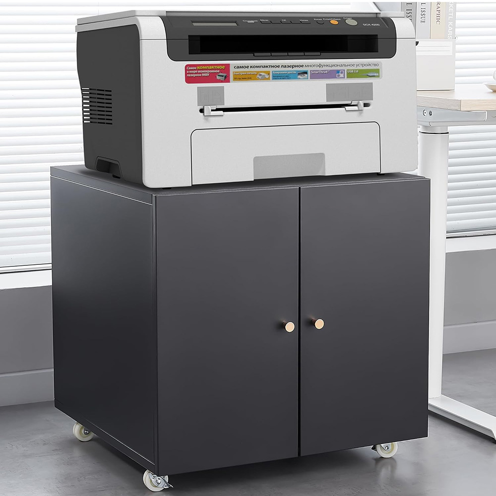 Commercial Printer - حامل طابعة معدني مع مساحة تخزين