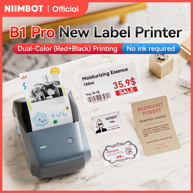 طابعة ملصقات نيمبوت B1 برو بدق - مراجعة Commercial Printing Dpi وسعره