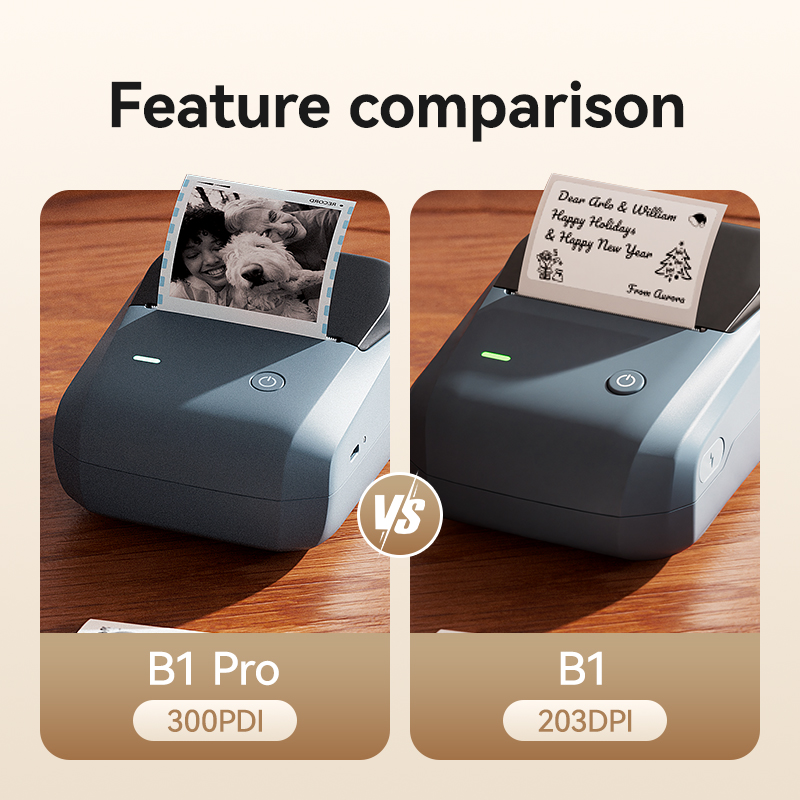 طابعة ملصقات نيمبوت B1 برو بدق - مراجعة Commercial Printing Dpi وسعره