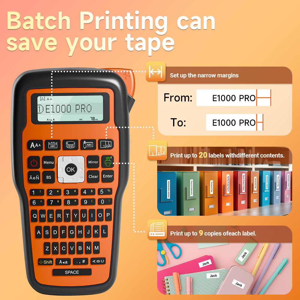 طابعة ملصقات E1000 بلوحة مفاتي - مراجعة Commercial Printing Types وسعره