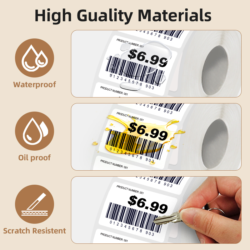 5 لفات من ملصقات الملصقات البي - مراجعة Commercial Printer وسعره