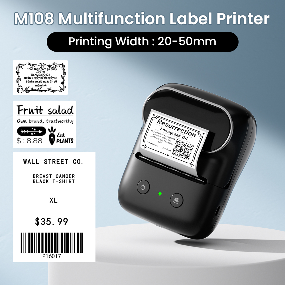 Phomemo M108 طابعة ملصقات محمو - مراجعة Commercial Printing Types وسعره