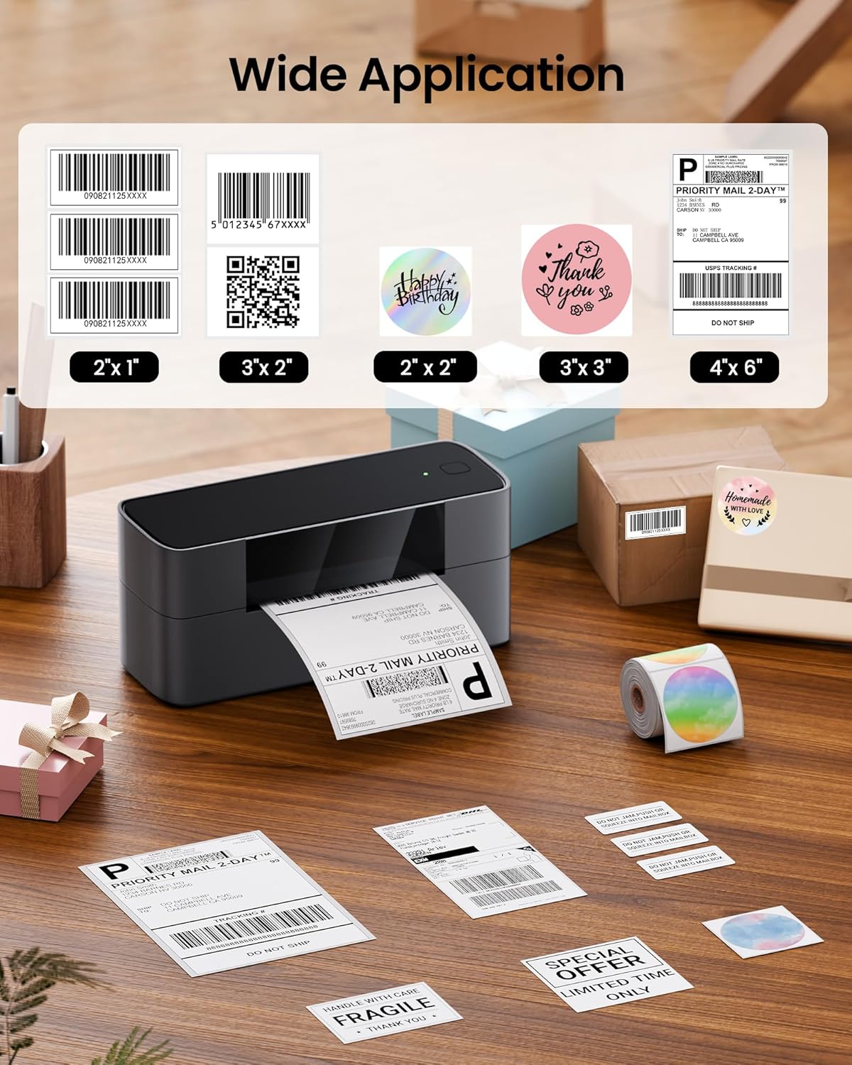 طابعة ملصقات ماركفيلد، طابعة م - مراجعة Commercial Printing Types وسعره
